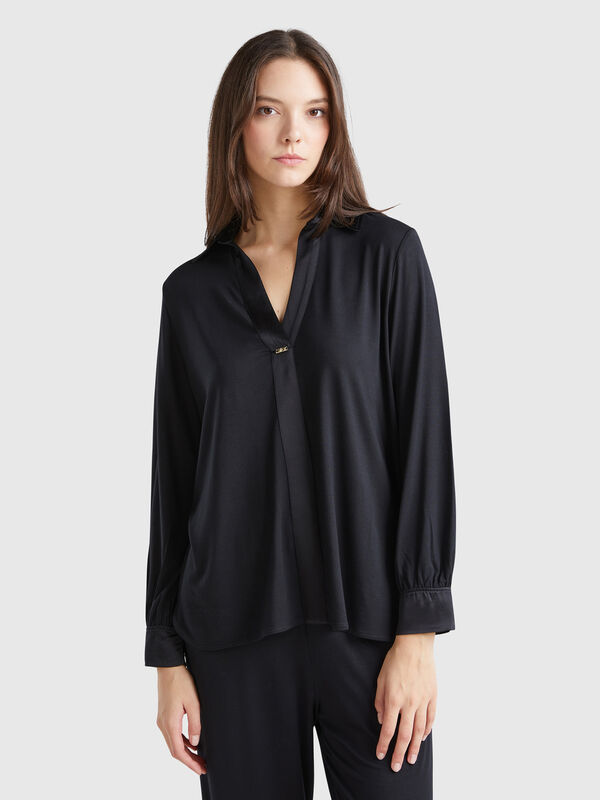 Camisa de Modal® y seda Mujer
