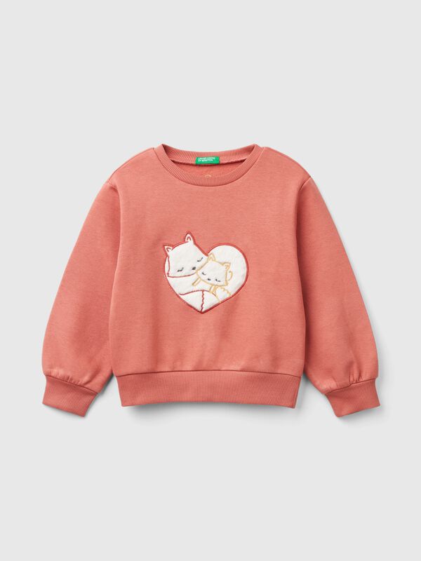 Sudadera cálida con parche Niña