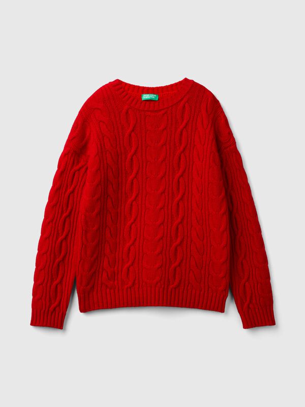 Jersey de lana mixta con ochos Niño