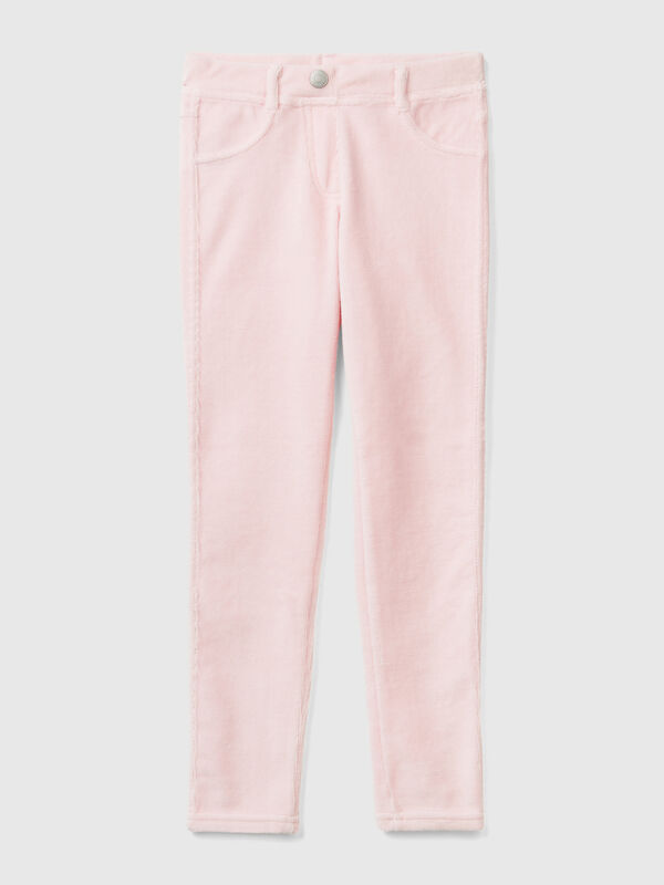 Pantalón super skinny de chenilla Niña