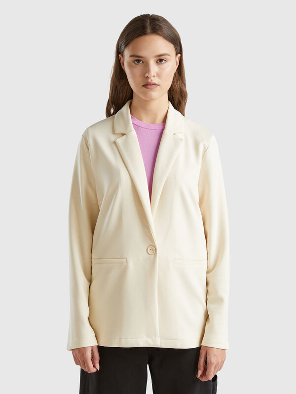 Chaqueta en mezcla de Modal® elástica Mujer