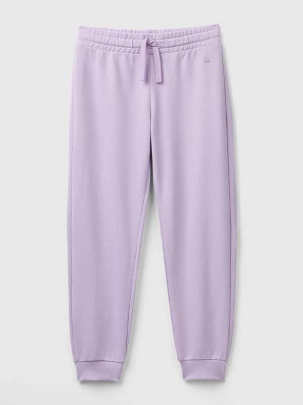 Pantalón de felpa con logotipo Niña