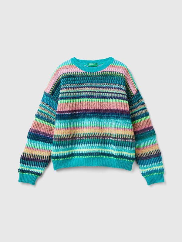 Jersey de rayas de jacquard Niña