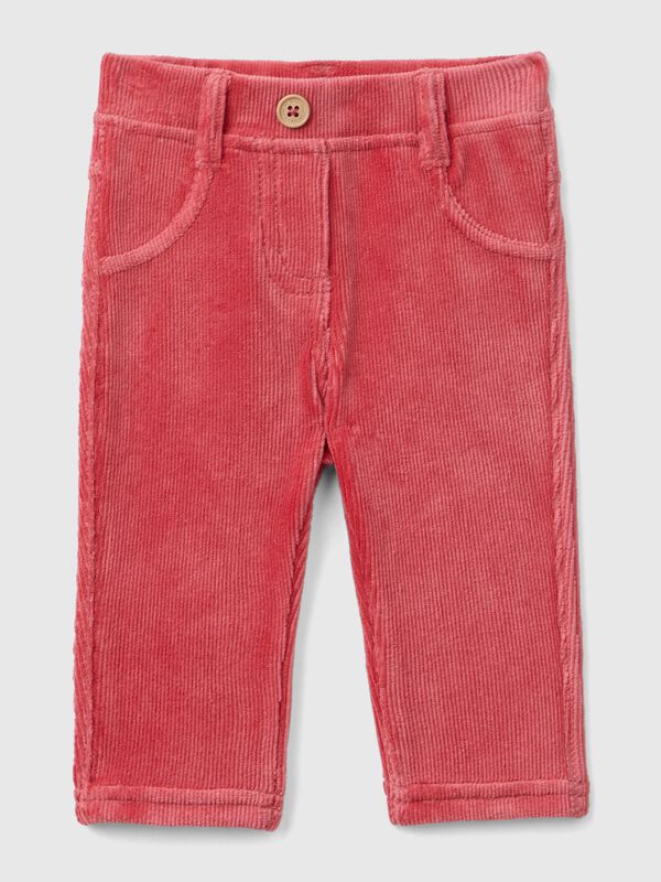 Pantalón de chenilla elástica Recién nacidos