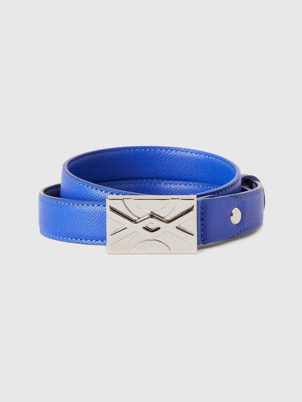 Cinturón fino azul Mujer