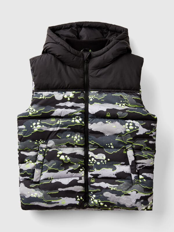 Chaleco acolchado de camuflaje Niño