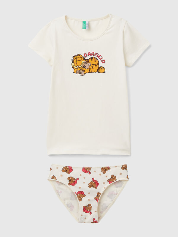 Conjunto de slip y camiseta Garfield ©2024 by Paws, Inc. Niña