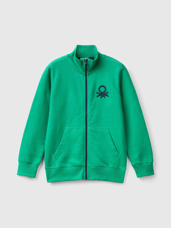 Sudadera de 100 % algodón con cremallera Niño