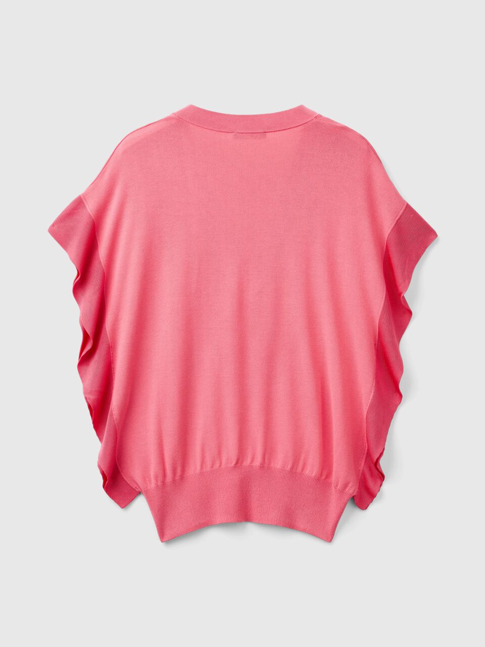S/L V NECK SWEATER Mujer image number 2