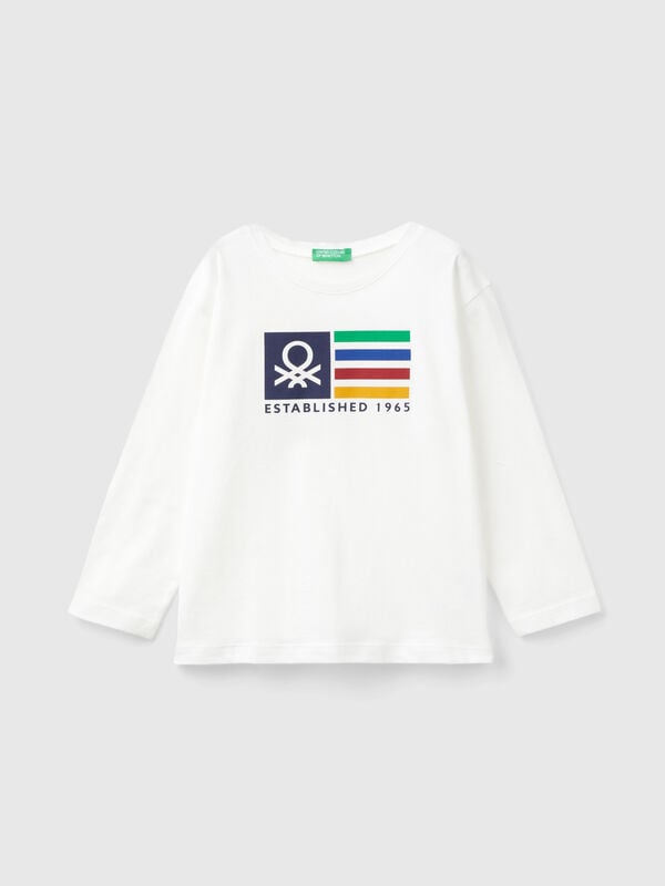 Camiseta de manga larga de algodón orgánico Niño