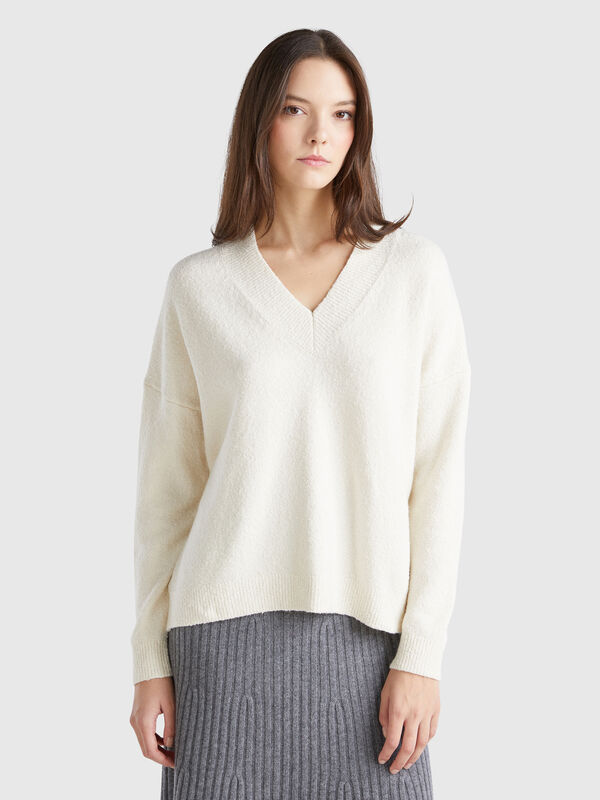 Jersey con escote de pico Mujer