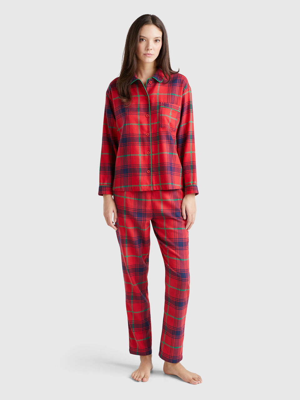 PYJAMA(JACKET+TROUSE Mujer image number null