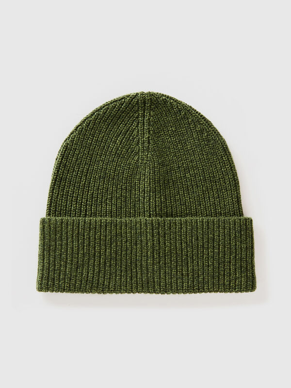 Gorro en mezcla de lana y cachemira Hombre