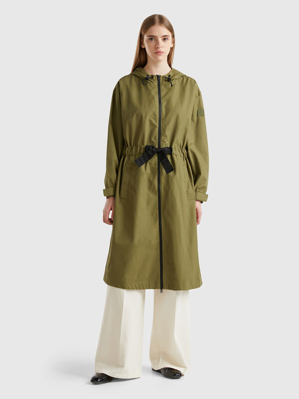 Parka en mezcla de algodón y nailon "Rain Defender" Mujer