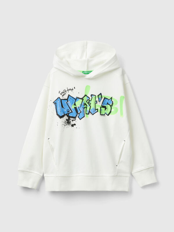 Sudadera con estampado de grafiti Niño