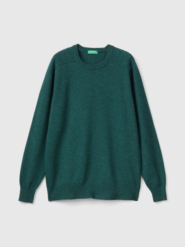 Jersey de cuello redondo de pura lana merina Jersey de cuello redondo de pura lana merina Hombre