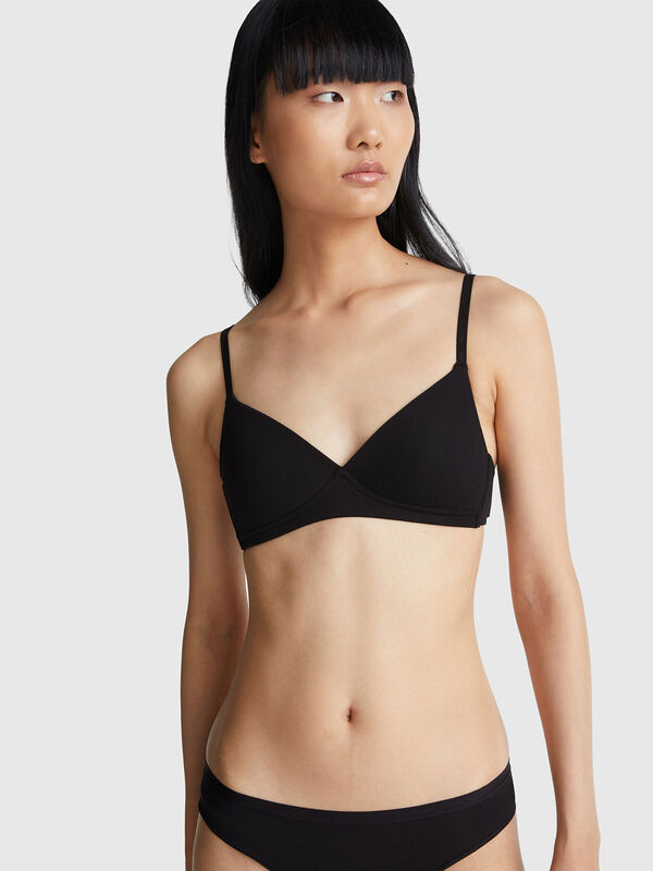 sujetador con relleno de algodón Mujer