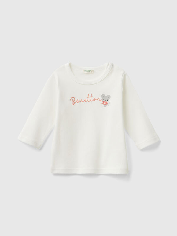 Camiseta de manga larga de 100 % algodón orgánico Recién nacidos