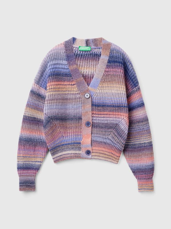 C&aacute;rdigan de rayas multicolor Mujer