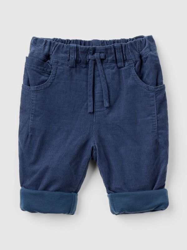 Pantalón de pana con cordón de ajuste Recién nacidos
