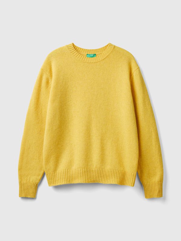 Jersey relaxed fit de pura lana Shetland Jersey relaxed fit de pura lana Shetland Hombre