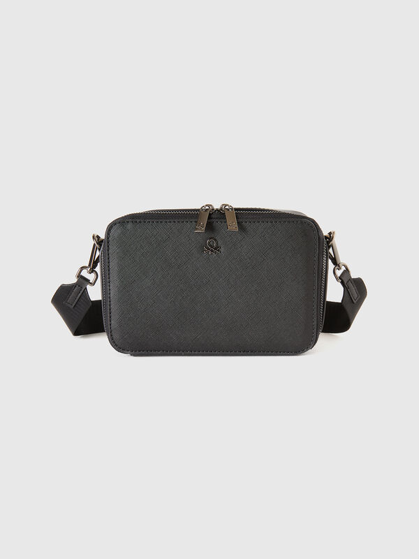 Bolso bandolera de tejido revestido Hombre