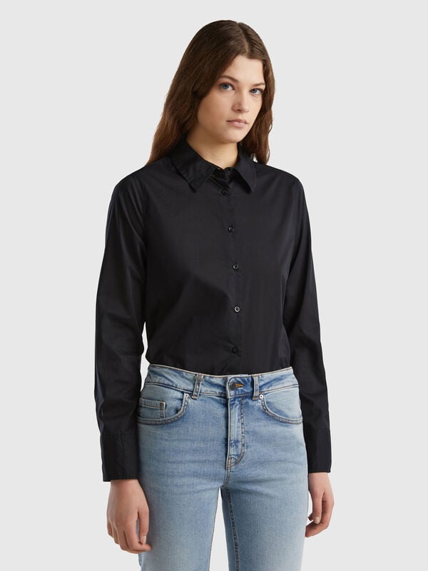 Camisa regular fit de algodón ligero Mujer