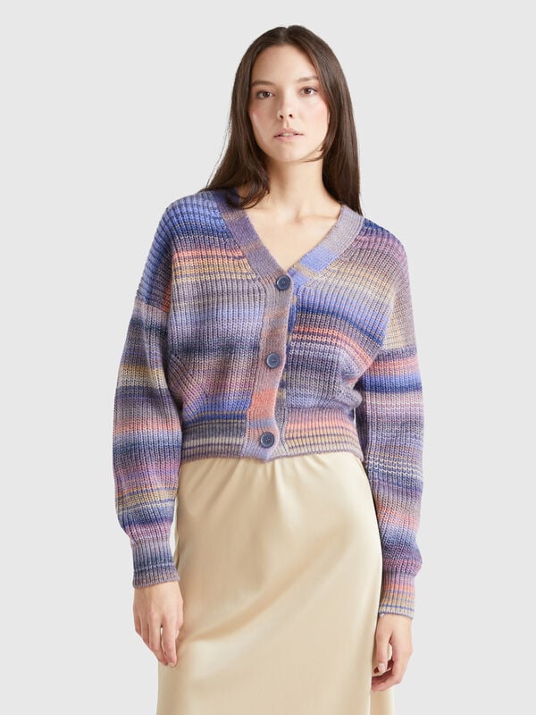 C&aacute;rdigan de rayas multicolor Mujer