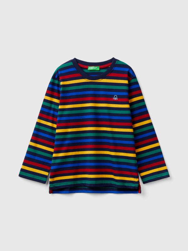 Camiseta de rayas de 100 % algodón Niño