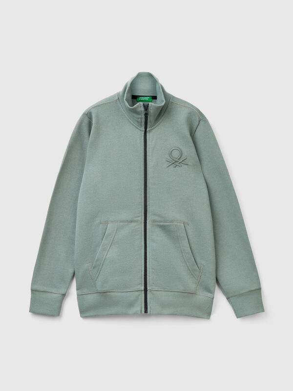Sudadera de 100 % algodón con cremallera Niño