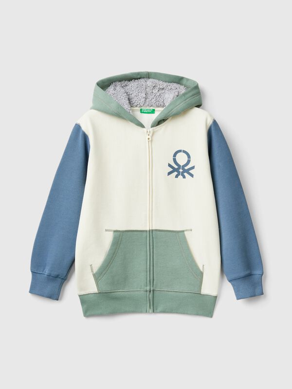 Sudadera con capucha forrada Niño