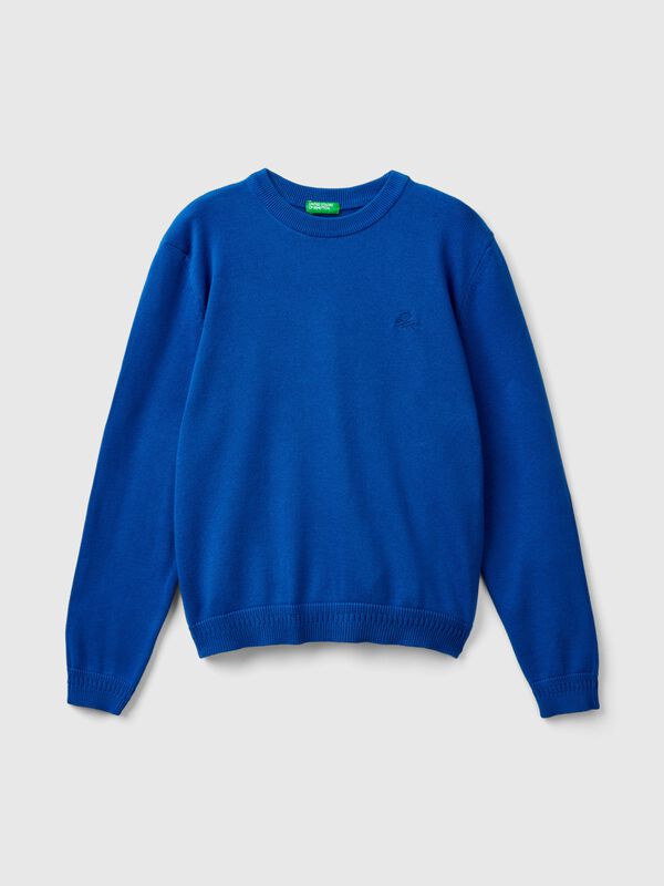 Jersey de cuello redondo de 100% algodón Niño