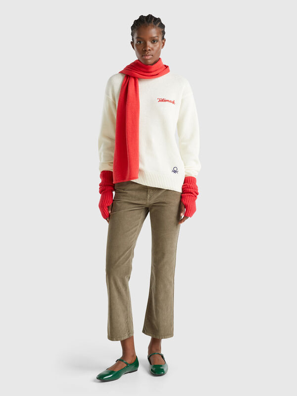 Pantalón de pana de cinco bolsillos Mujer