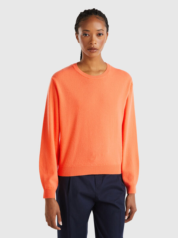 Jersey relaxed fit de pura lana merina Mujer