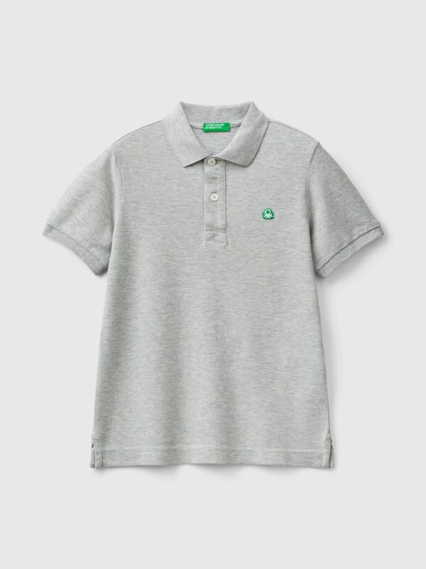 Polo slim fit de 100 % algodón orgánico Niño