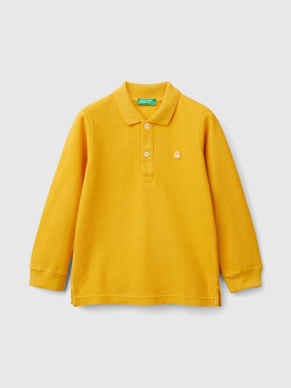 Polo de manga larga de algodón orgánico Niño