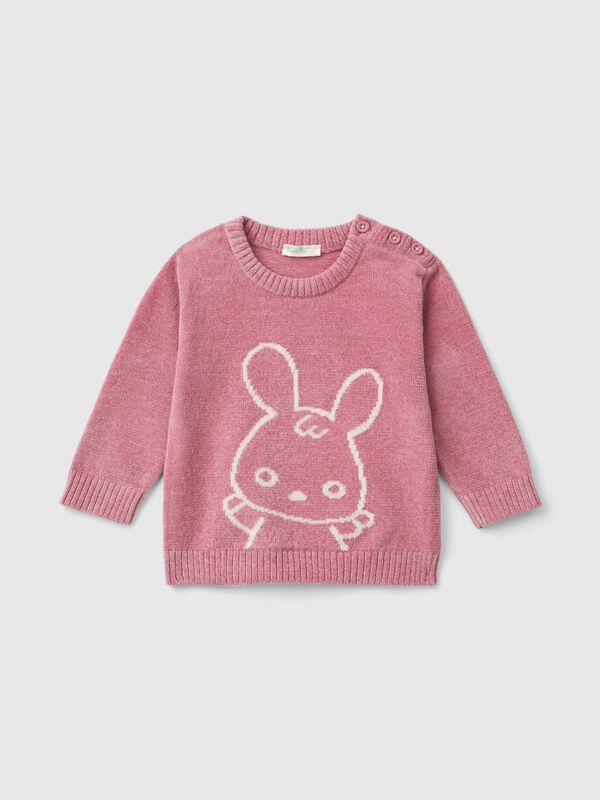Jersey con grabado de conejo Recién nacidos