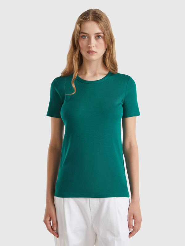 Camiseta de algodón de fibra larga Mujer