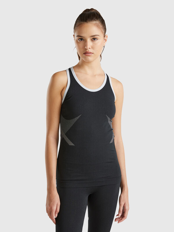 Camiseta de tirantes deportiva sin costuras Mujer