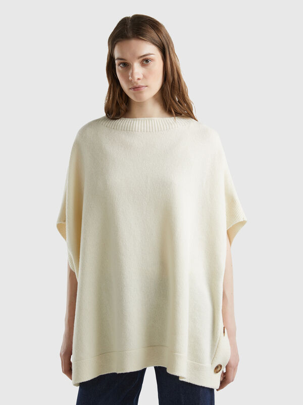Capa con cuello barco Mujer