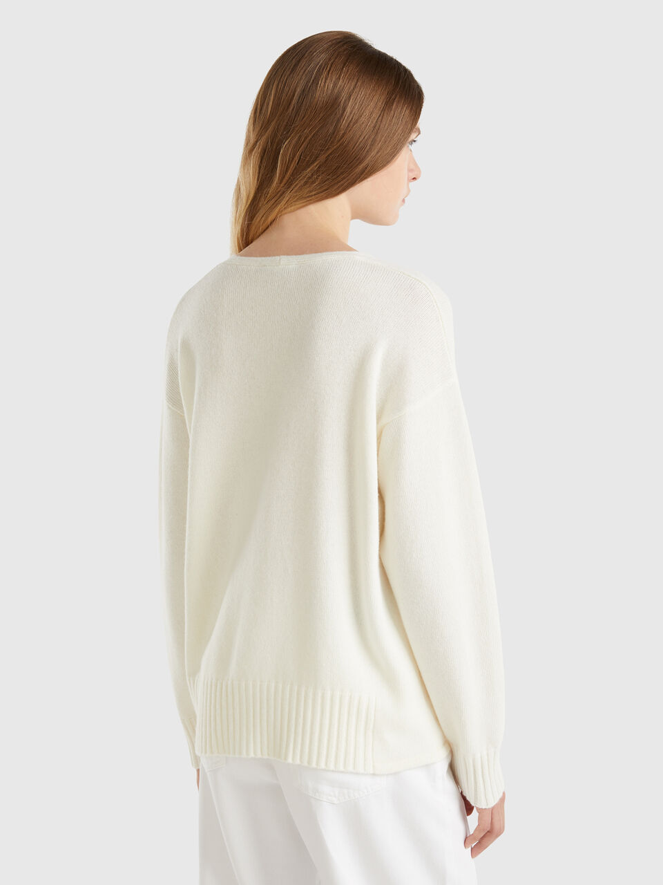 V NECK SWEATER L/S Mujer image number null