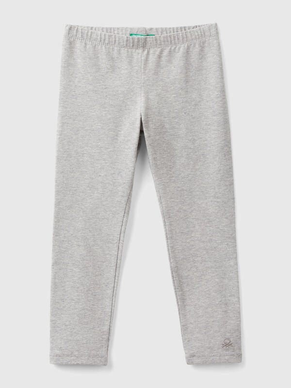 Leggings de algodón elástico Niña