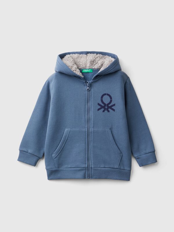 Sudadera con capucha forrada Niño