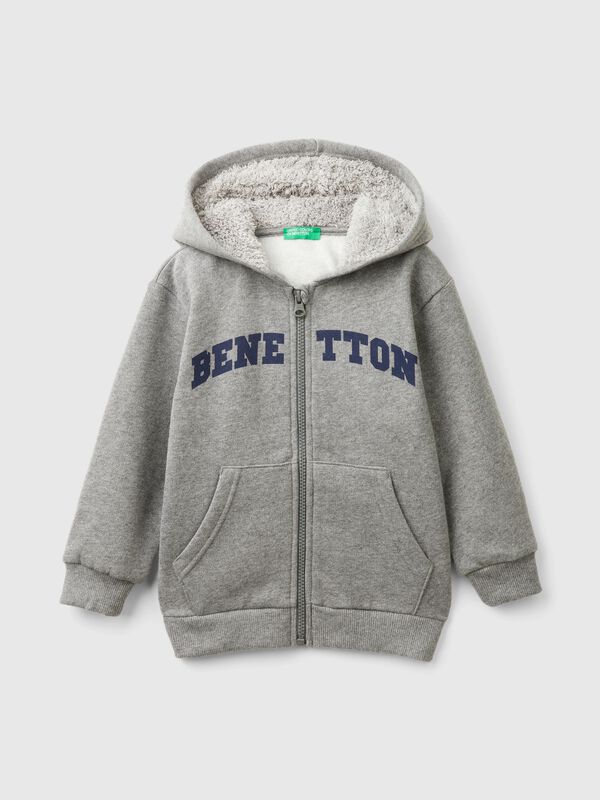 Sudadera con capucha forrada Niño