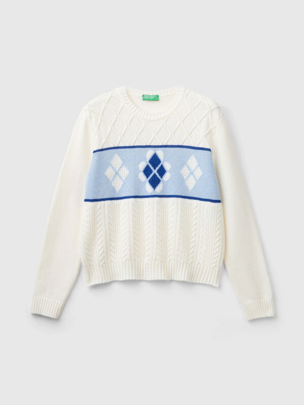 Jersey labrado con grabado Mujer