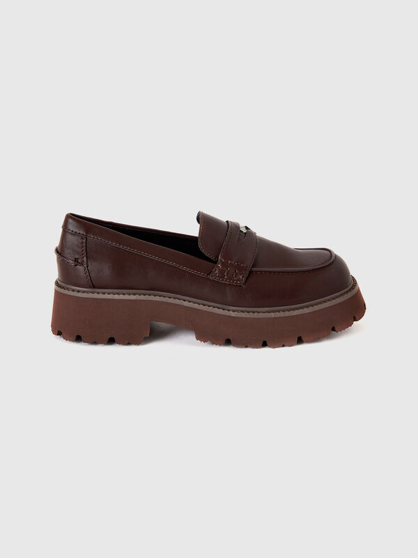 Mocasines de efecto piel Mujer
