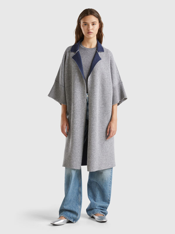 Abrigo abierto reversible Mujer