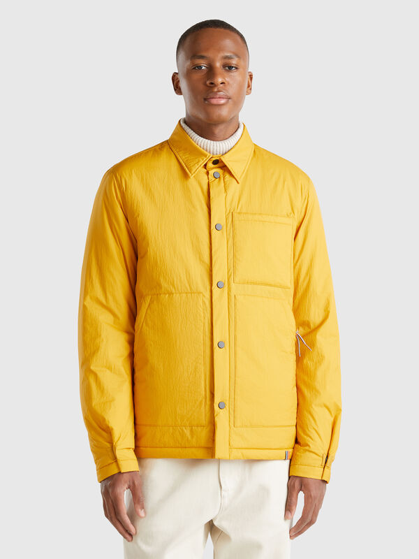 Cazadora slim fit de nailon Hombre
