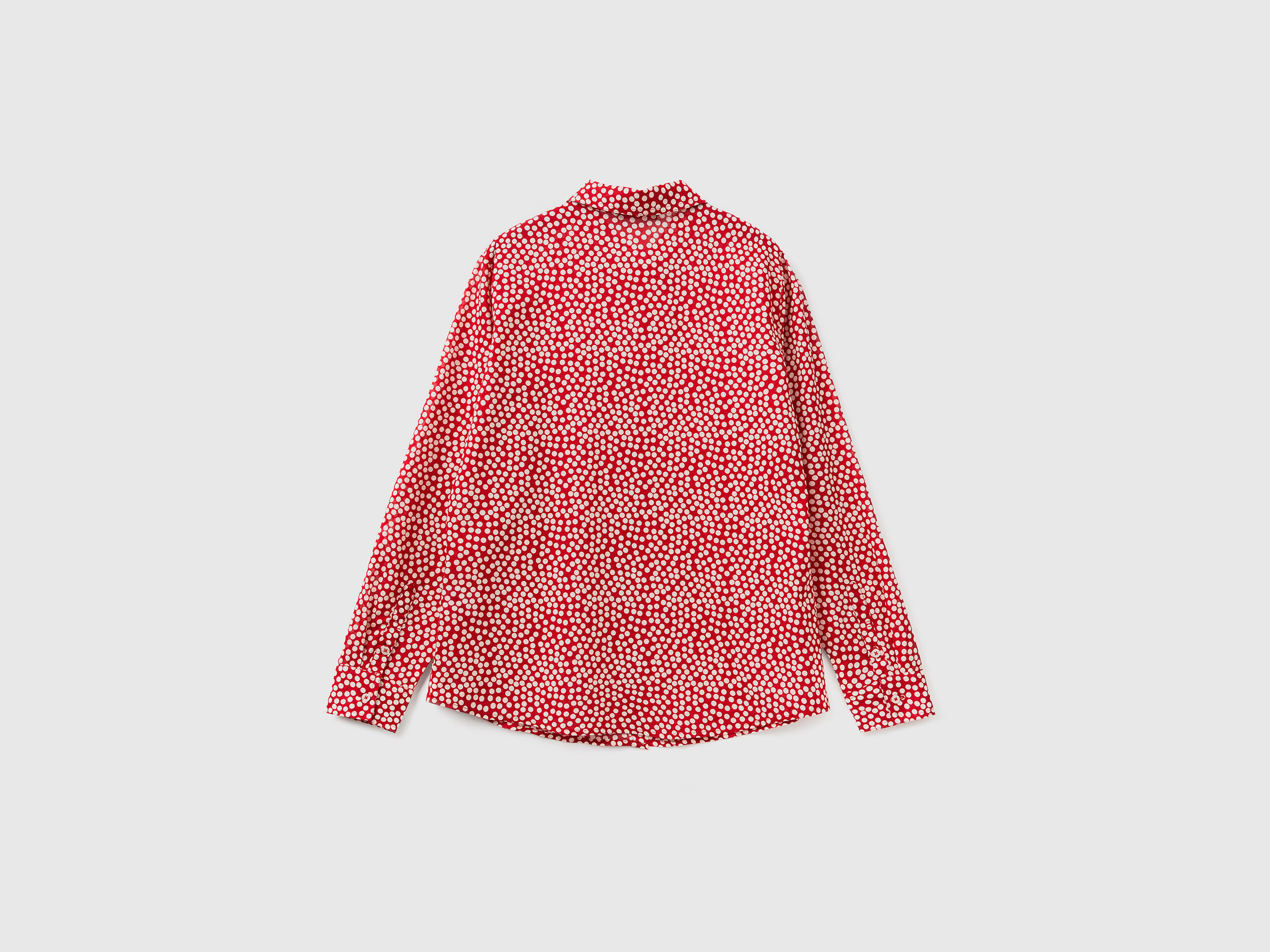 Blusa roja lunares blancos on sale