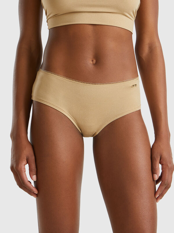 Culotte con lúrex Mujer